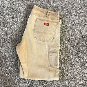 Dickies carpenter’s cargo work pants size 38-32 brown